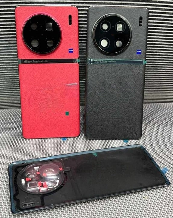 Mozomart Back Panel with Camera Lens for Vivo X90 Pro Plus : Red Mozomart Back Panel with Camera Lens for Vivo X90 Pro Plus : Red